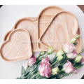 Wooden Sweetheart Dessert Serving Plate Tableware